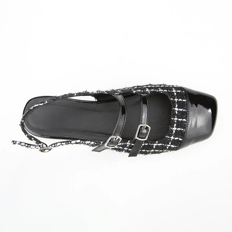 Square Toe Flat Shoes For Women