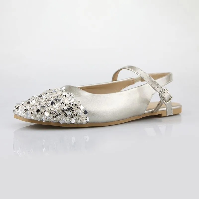 Womens Pointed Ballet Flats